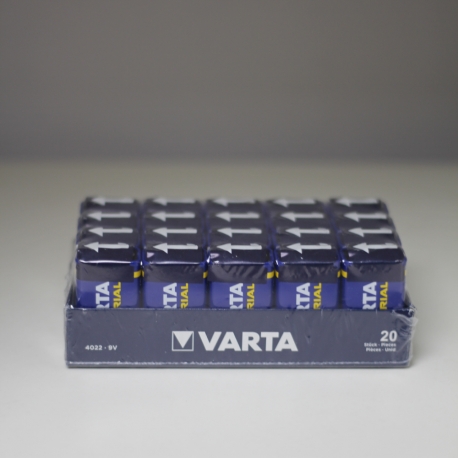 PACK de 20 Piles VARTA INDUSTRIAL 6LR61