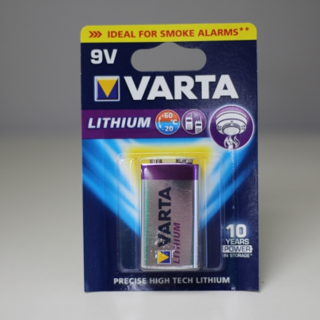 PILE VARTA PROFESSIONNAL LITHIUM 9V 6LR61 PILE VARTA PROFESSIONNAL LITHIUM 9V 6LR61