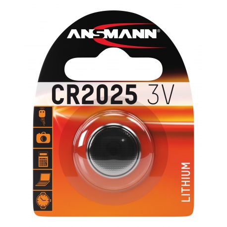 CR2025 - Blister de 1 pile ANSMANN Lithium 3V