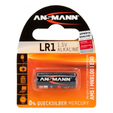 Blister de 1 piles LR01 ANSMANN ALKALINE RED LINE Blister de 1 piles LR01 ANSMANN ALKALINE RED LINE