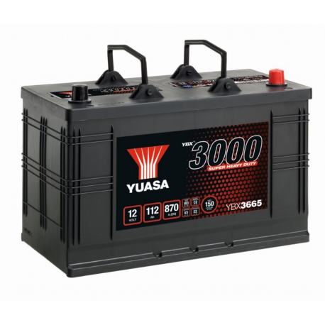 BATTERIE YUASA YBX3665 12V 112AH 870A BATTERIE YUASA YBX3665 12V 112AH 870A