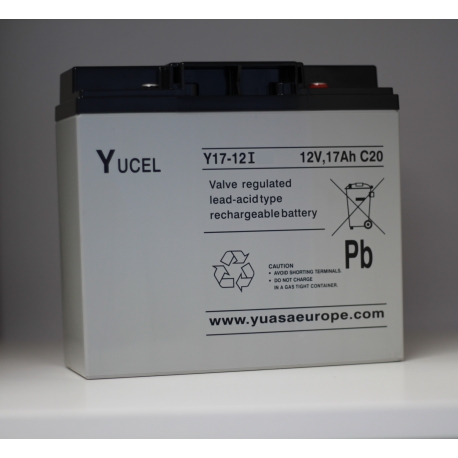 Yuasa Y17-12IFR Yucel Y Series, 12V 17Ah Valve Regulated Lead Acid