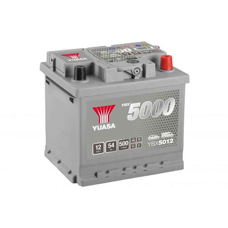 Batterie 12V 54Ah 500A Yuasa SMF Haute Performance YBX5012 Batterie 12V 54Ah 500A Yuasa SMF Haute Performance YBX5012