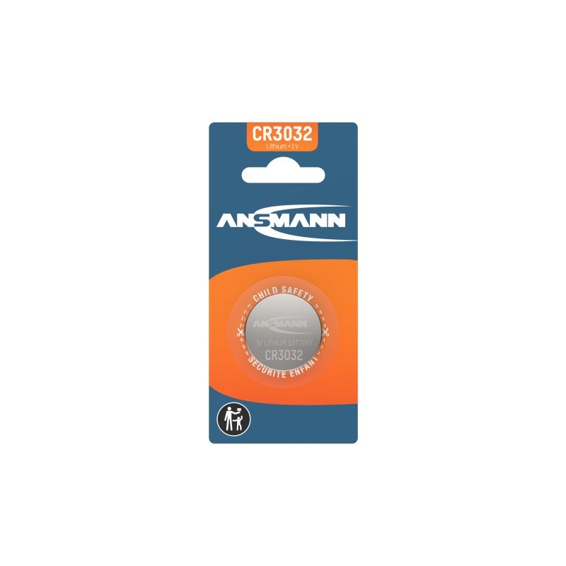 CR3032- Blister de 1 pile ANSMANN Lithium 3V