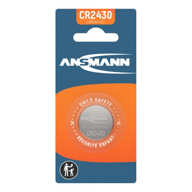 CR2430 - Blister de 1 pile ANSMANN Lithium 3V CR2430 - Blister de 1 pile ANSMANN Lithium 3V