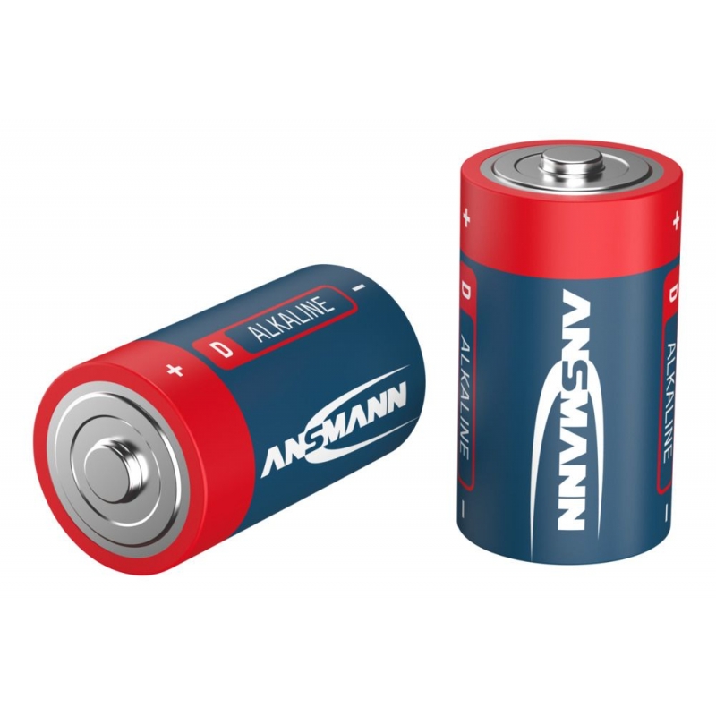 Blister de 2 piles LR20 D ANSMANN ALKALINE RED LINE Blister de 2 piles LR20 D ANSMANN ALKALINE RED LINE