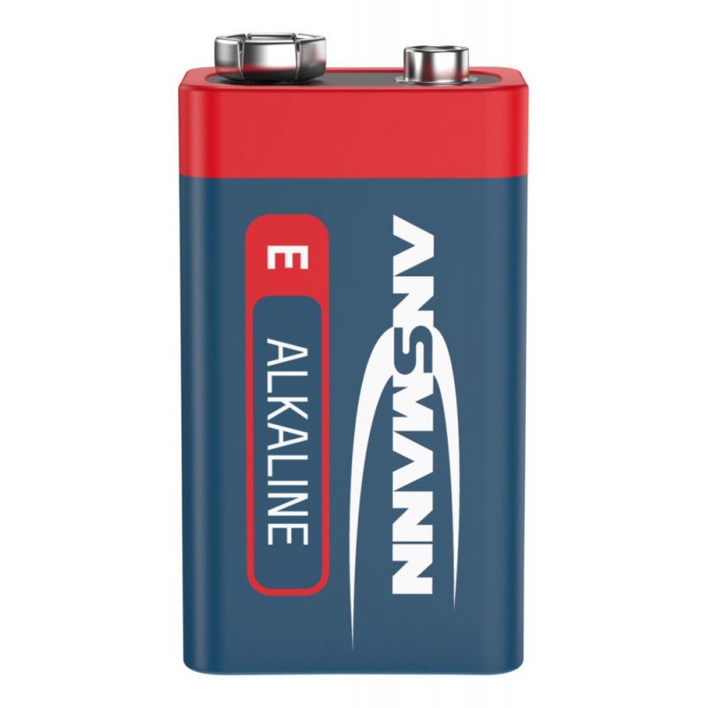 Blister de 1 piles 6LR61 ANSMANN ALKALINE RED LINE Blister de 1 piles 6LR61 ANSMANN ALKALINE RED LINE