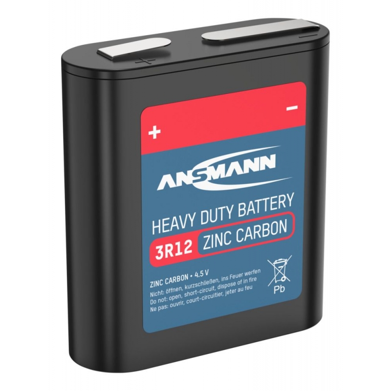 Blister de 1 piles 3LR12 ANSMANN ZINC CARBONE RED LINE Blister de 1 piles 3LR12 ANSMANN ZINC CARBONE RED LINE
