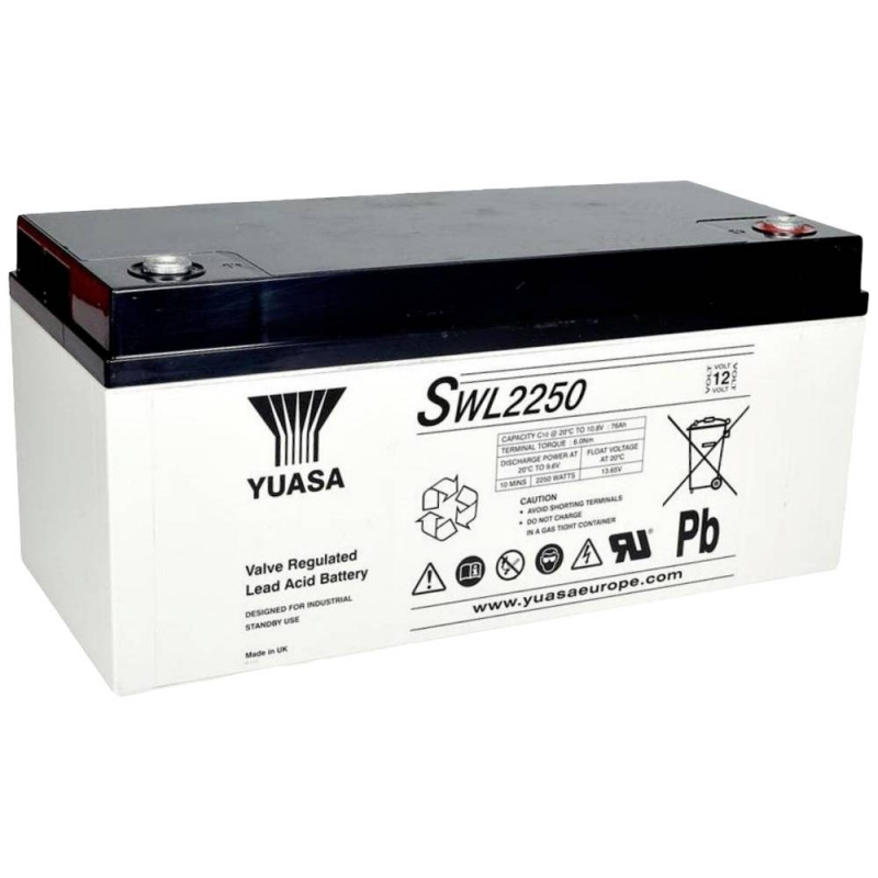 Batterie Plomb Etanche YUASA SWL2250 12V 86Ah