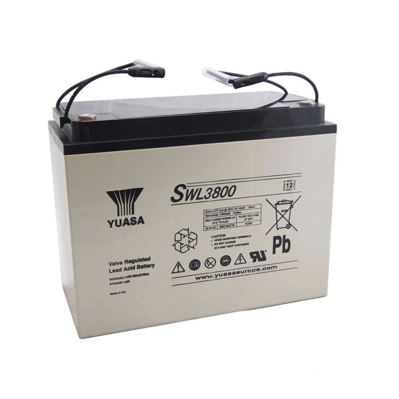 Batterie Plomb Etanche YUASA SWL3800 12V 135Ah
