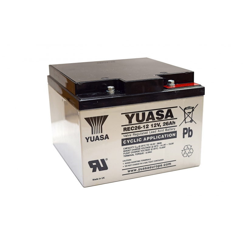 Batterie Plomb Étanche YUASA REC26-12I