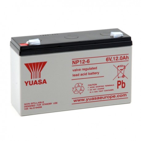 Batterie NP12-6 YUASA 6V 12Ah